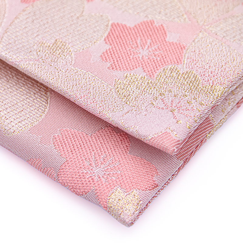 念珠ケース S スタンダード東山桜金襴 ピンク マジックテープ式